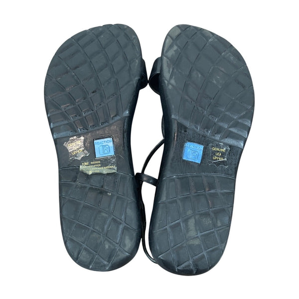 Kenneth Cole Reaction Black Trip N Dip Size 10 Womens Sandals