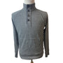 Banana Republic Men's Grey Quarter Button Up Pullover Casual Sweatshirt Sz M