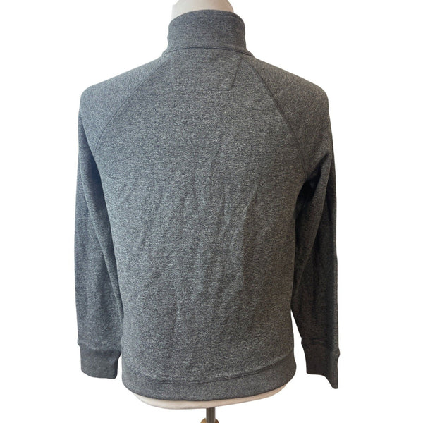 Banana Republic Men's Grey Quarter Button Up Pullover Casual Sweatshirt Sz M
