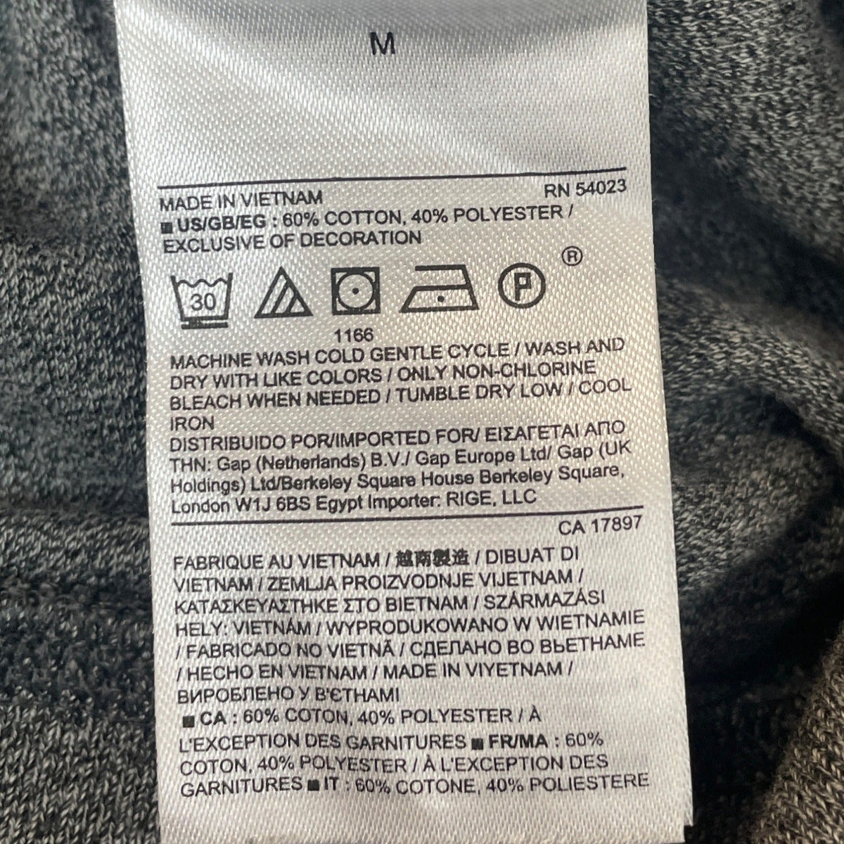 Banana Republic Men's Grey Quarter Button Up Pullover Casual Sweatshirt Sz M