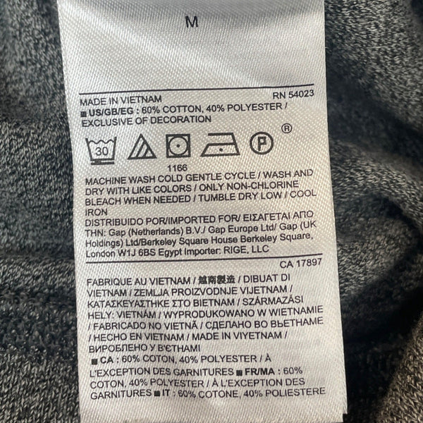 Banana Republic Men's Grey Quarter Button Up Pullover Casual Sweatshirt Sz M