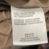 Calvin Klein Womens Brown Hooded Quilted and Hooded Jacket Sz L