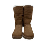 Koolaburra By UGG Women’s Brown Suede & Fur Blend Trim Tall Winter Boots Size 6
