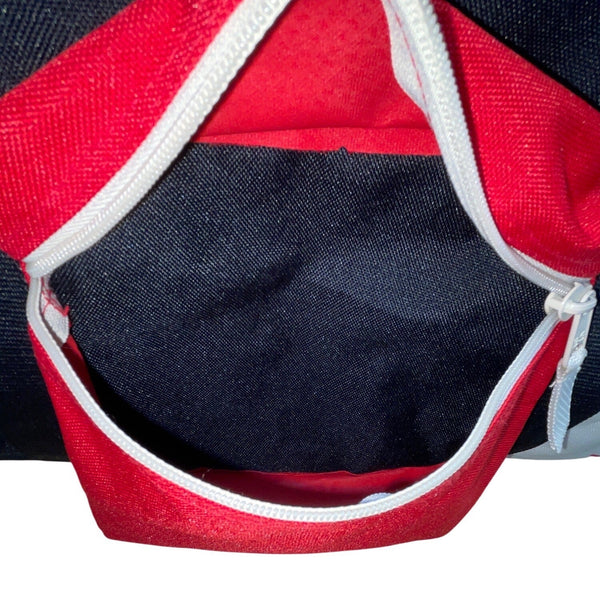 Perry Ellis America Red & Black Adjustable Strap Front Pocket Duffle Bag Sz L