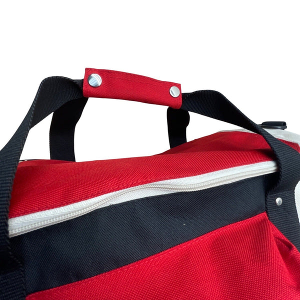 Perry Ellis America Red & Black Adjustable Strap Front Pocket Duffle Bag Sz L