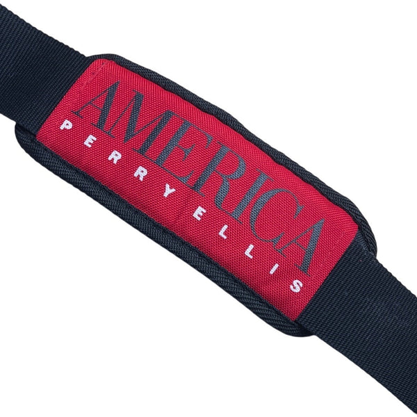 Perry Ellis America Red & Black Adjustable Strap Front Pocket Duffle Bag Sz L