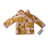 Carter's Baby Girls Pink & Yellow Leaf Hoodie Jacket Size 3M - NEW