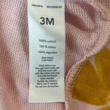 Carter's Baby Girls Pink & Yellow Leaf Hoodie Jacket Size 3M - NEW