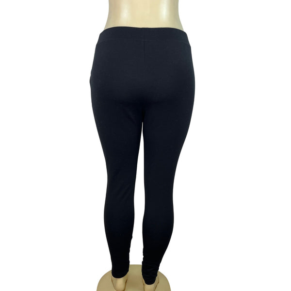 Michael Kors Womens Black Stretch Leggings Size M