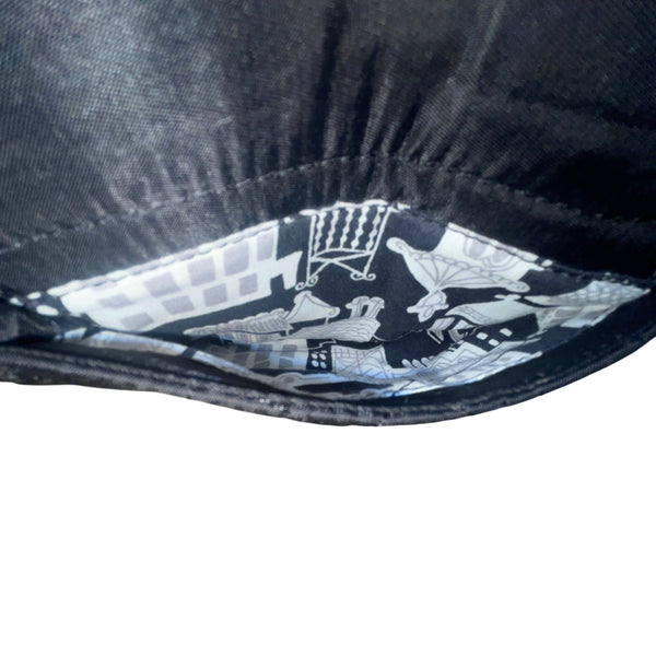 Vera Bradley Women’s Black Quilted Adjustable Strap Front Pockets Crossbody Bag