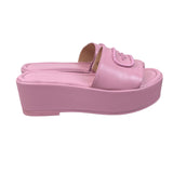Coach Eloise Leather Sandal Tulip Pink Platform Slides Womens Size 9B - NEW