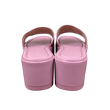 Coach Eloise Leather Sandal Tulip Pink Platform Slides Womens Size 9B - NEW