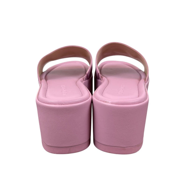 Coach Eloise Leather Sandal Tulip Pink Platform Slides Womens Size 9B - NEW