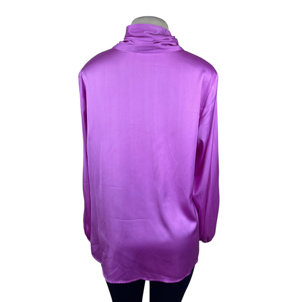 Bar III Womens Pink Polyester Blouse With Front Tie Detail Size 1X - New