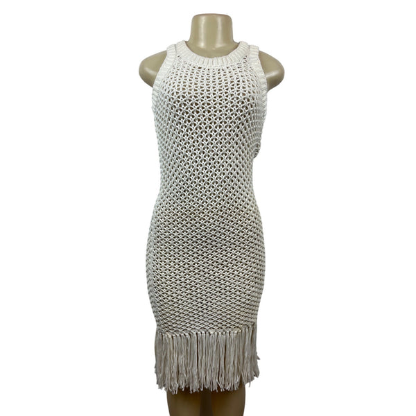 Michel Kors Women’s White Knitted Dress Size XXS