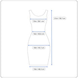 Garfield & Marks Sz 10 Black Loose-fit Knee Length Squared Collar Women's Dress