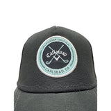 Callaway Black Trucker Hat With Patch Logo Snapback Closure Mesh Back