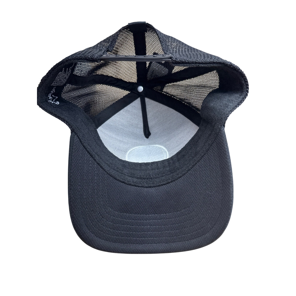 Callaway Black Trucker Hat With Patch Logo Snapback Closure Mesh Back