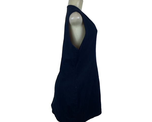 Abercrombie & Fitch Womens Sleeveless Button-Front Black Dress Sz XLP - New