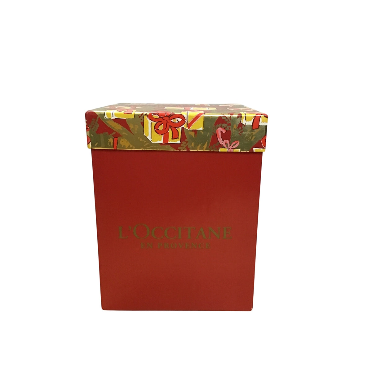 LOccitane En Provence Unisex Red & Gold Gift Set Box Holiday-Themed