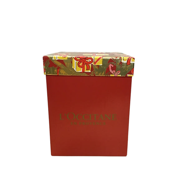 LOccitane En Provence Unisex Red & Gold Gift Set Box Holiday-Themed