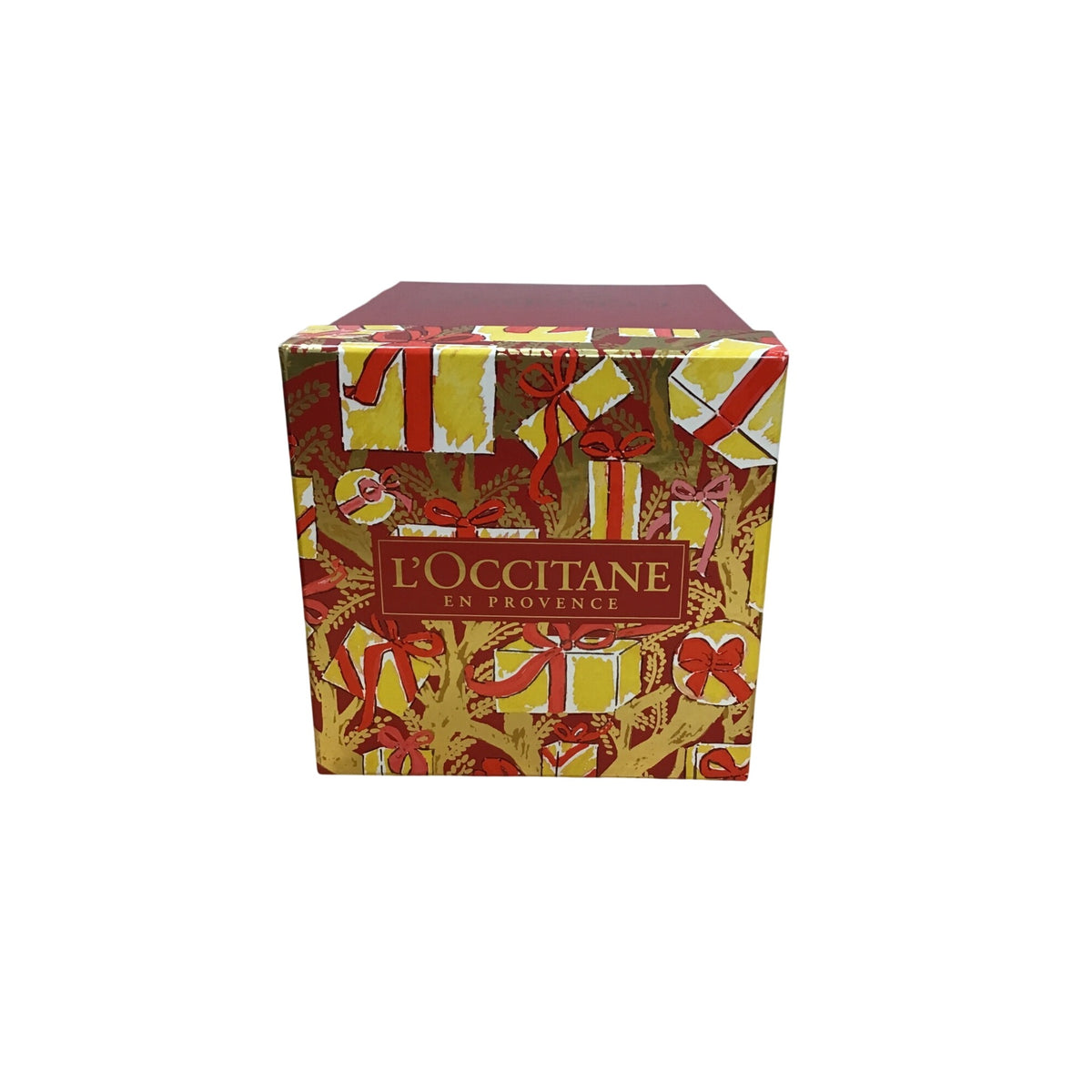 LOccitane En Provence Unisex Red & Gold Gift Set Box Holiday-Themed