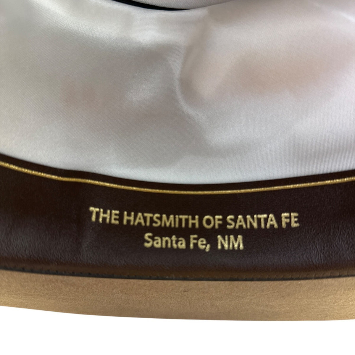 Biltmore Hats Tan Brim Wool Felt Western W/ Brown Braid & Tassel Size 7 1/4 (58)