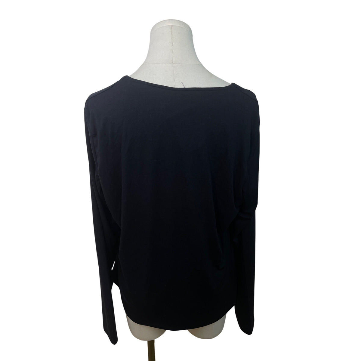 H&M Womens Black Long Sleeve Square Neck Top XL - New