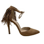 Aldo Womens Brown Suede Fringe Pointed Toe Novesta Stiletto Heels Size 7