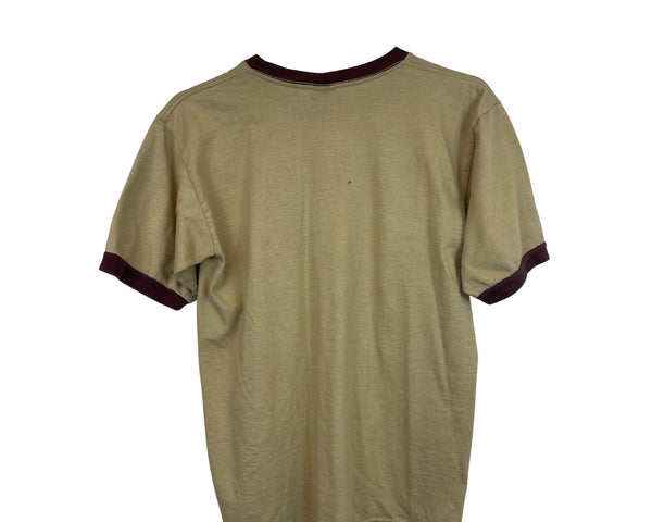 Fifth Sun Mens Beige/Brown Graphic T-Shirt 50% Cotton/Polyester Corona Island Medium