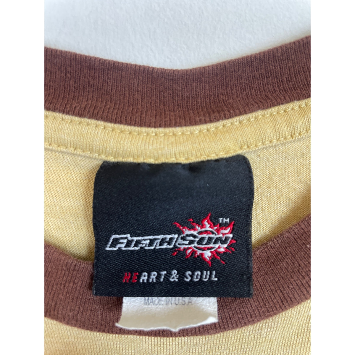 Fifth Sun Mens Beige/Brown Graphic T-Shirt 50% Cotton/Polyester Corona Island Medium