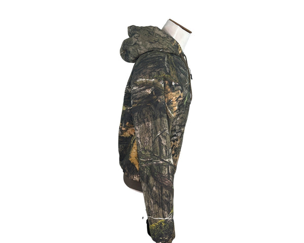 Mossy Oak Mens Camouflage Hooded Jacket Quilted Lining Size S