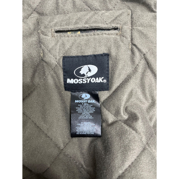 Mossy Oak Mens Camouflage Hooded Jacket Quilted Lining Size S