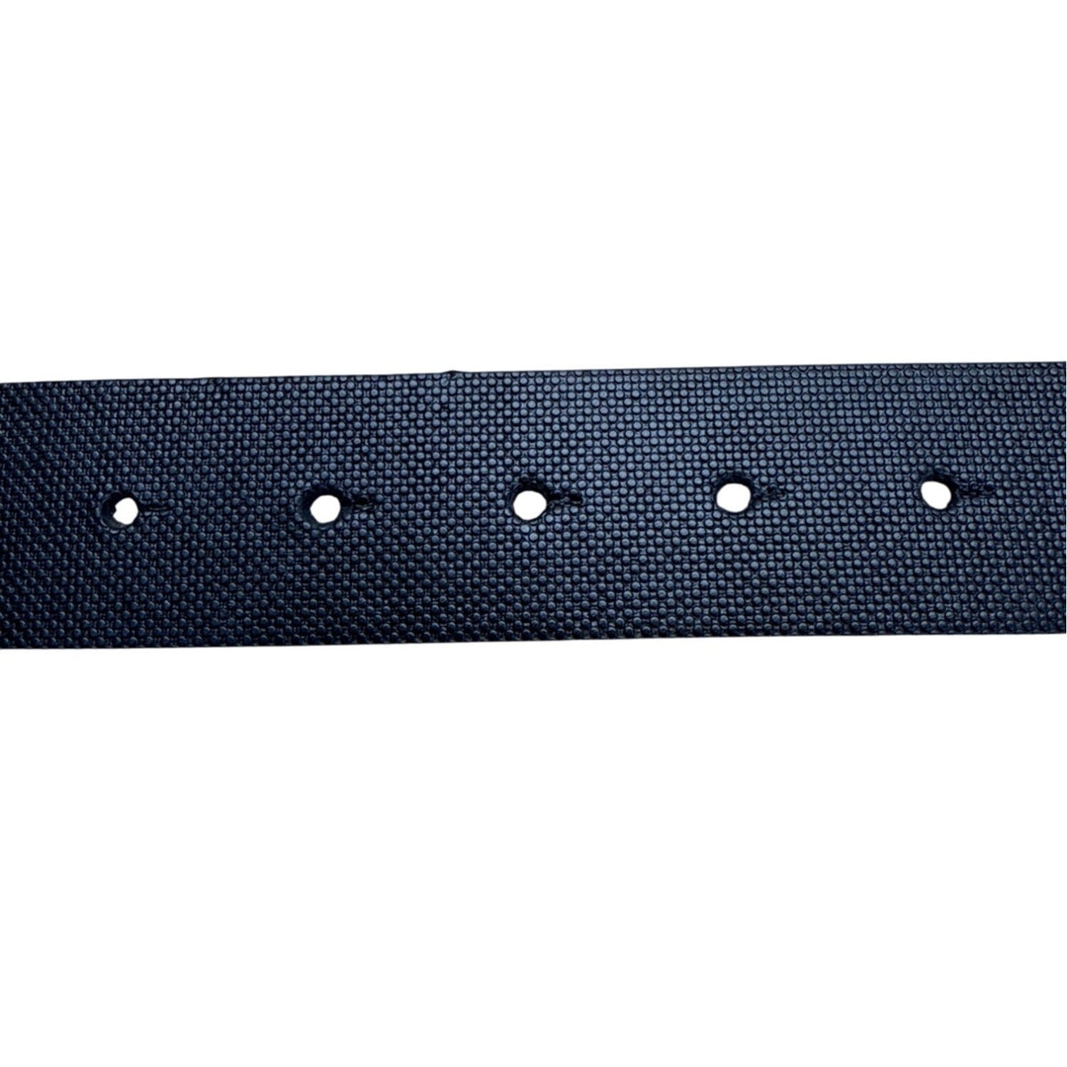 Calvin Klein Mens Black Textured Belt With CK Logo Plaque Buckle Size 32