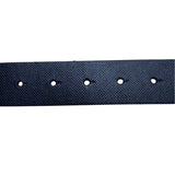 Calvin Klein Mens Black Textured Belt With CK Logo Plaque Buckle Size 32