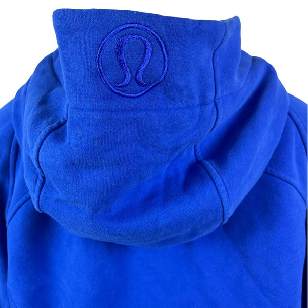 Lululemon Womens Blue Zip-Up Hoodie With Thumbholes & Pockets