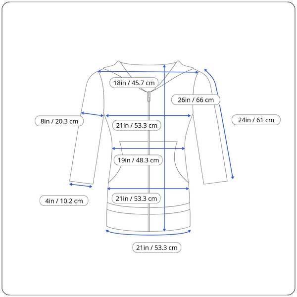 Lululemon Womens Blue Zip-Up Hoodie With Thumbholes & Pockets