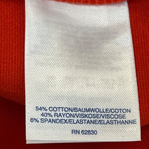 Lands End Mid Rise Slim Leg Red Capri Pants Size 12