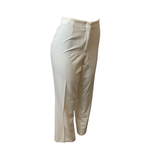 First Issue Women's Ivory High Waist Hook and Eye Flared Stretchable Pants Sz 14 - NWT