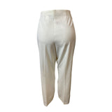 First Issue Women's Ivory High Waist Hook and Eye Flared Stretchable Pants Sz 14 - NWT