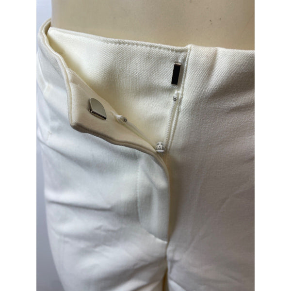 First Issue Women's Ivory High Waist Hook and Eye Flared Stretchable Pants Sz 14 - NWT