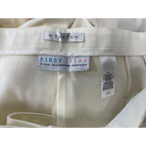 First Issue Women's Ivory High Waist Hook and Eye Flared Stretchable Pants Sz 14 - NWT