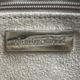 Charles David Women’s Black Metallic Leather Clutch Bag With Snap Closure