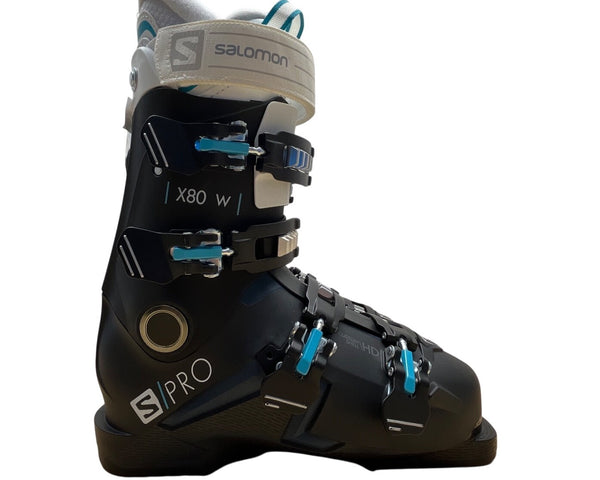Salomon S/Pro X80 W Black Ski Boots Mondo 25.5 Therm-ic insoles included - New