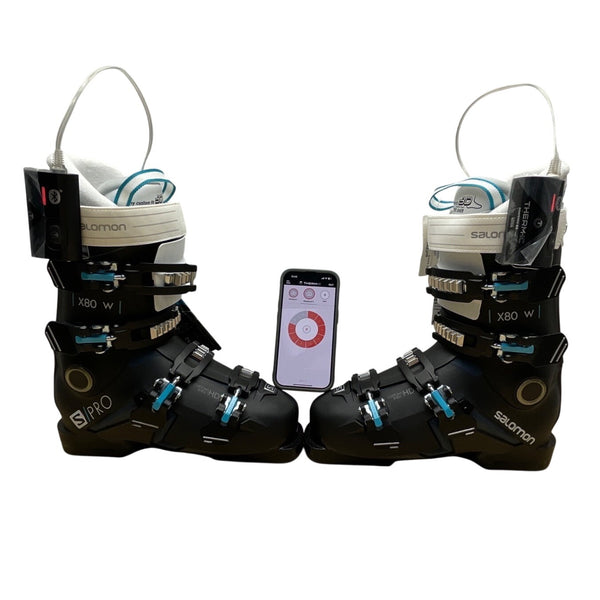 Salomon S/Pro X80 W Black Ski Boots Mondo 25.5 Therm-ic insoles included - New