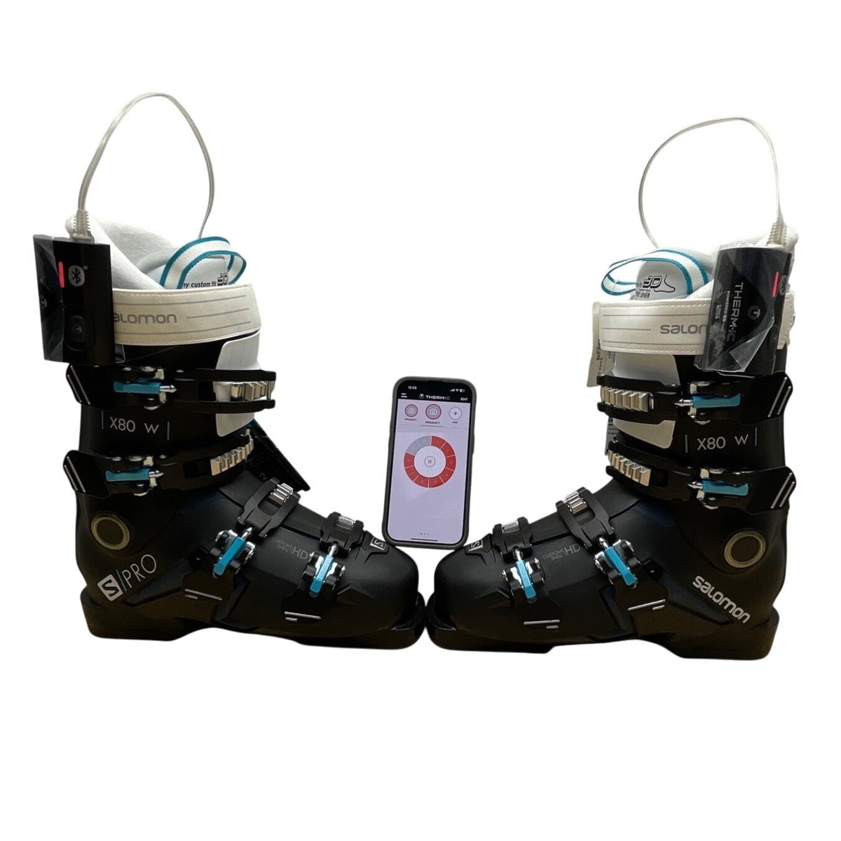 Salomon S/Pro X80 W Black Ski Boots Mondo 25.5 Therm-ic insoles included - New