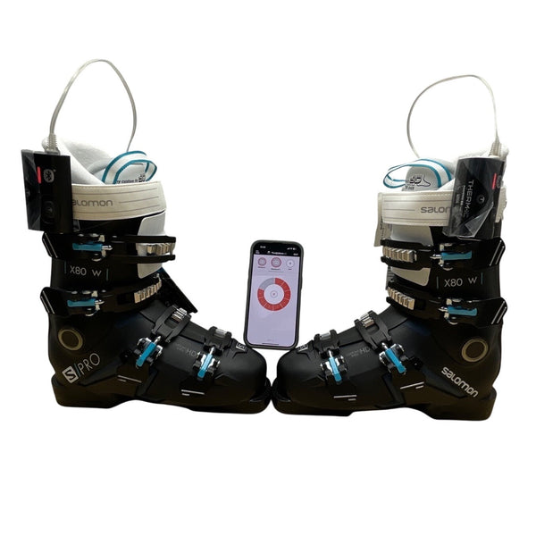 Salomon S/Pro X80 W Black Ski Boots Mondo 25.5 Therm-ic insoles included - New