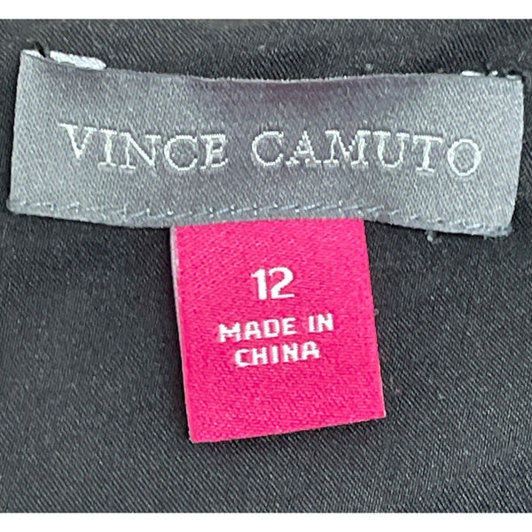 Vince Camuto Womens Colorblock Green & Black Sleeveless Sheath Dress Size 12