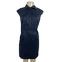 Ann Taylor Sleeveless Black Button-Up Collared Dress With Back Zipper Sz 2 - New