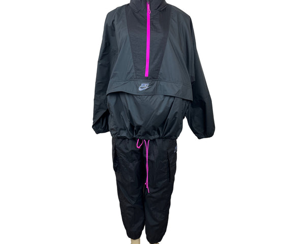 Nike Women's Black Tracksuit Set Sz L-XL